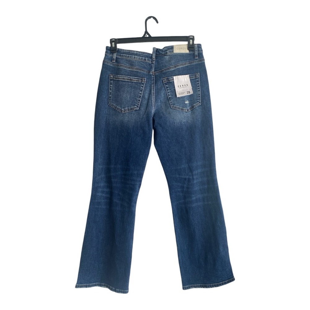Ceros 90”s Vintage Dad Jeans High Rise Distressed‎ Medium Wash - Picture 2 of 15